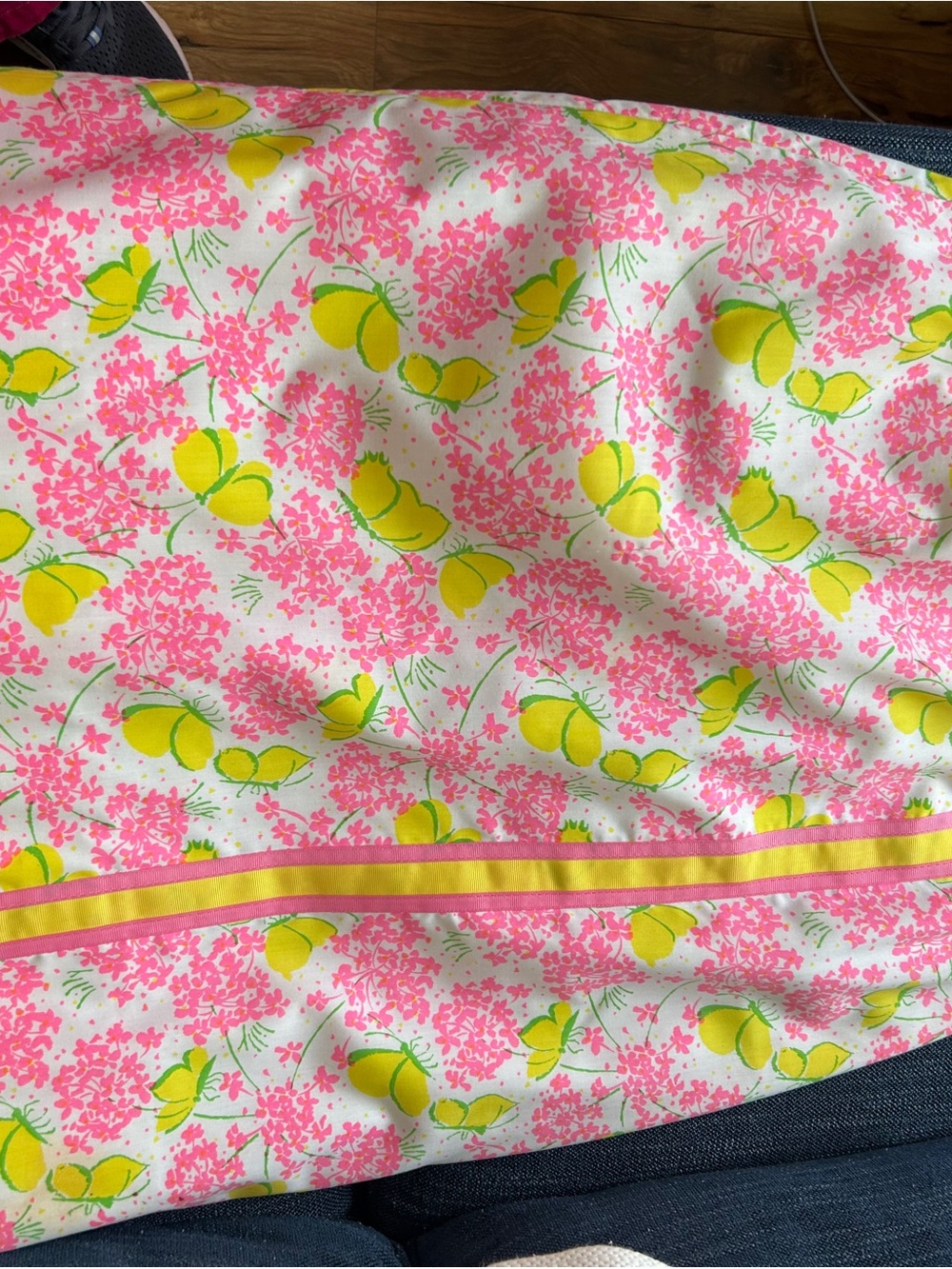 Lily Pulitzer vintage Pink & Yellow Floral Summer Skirt